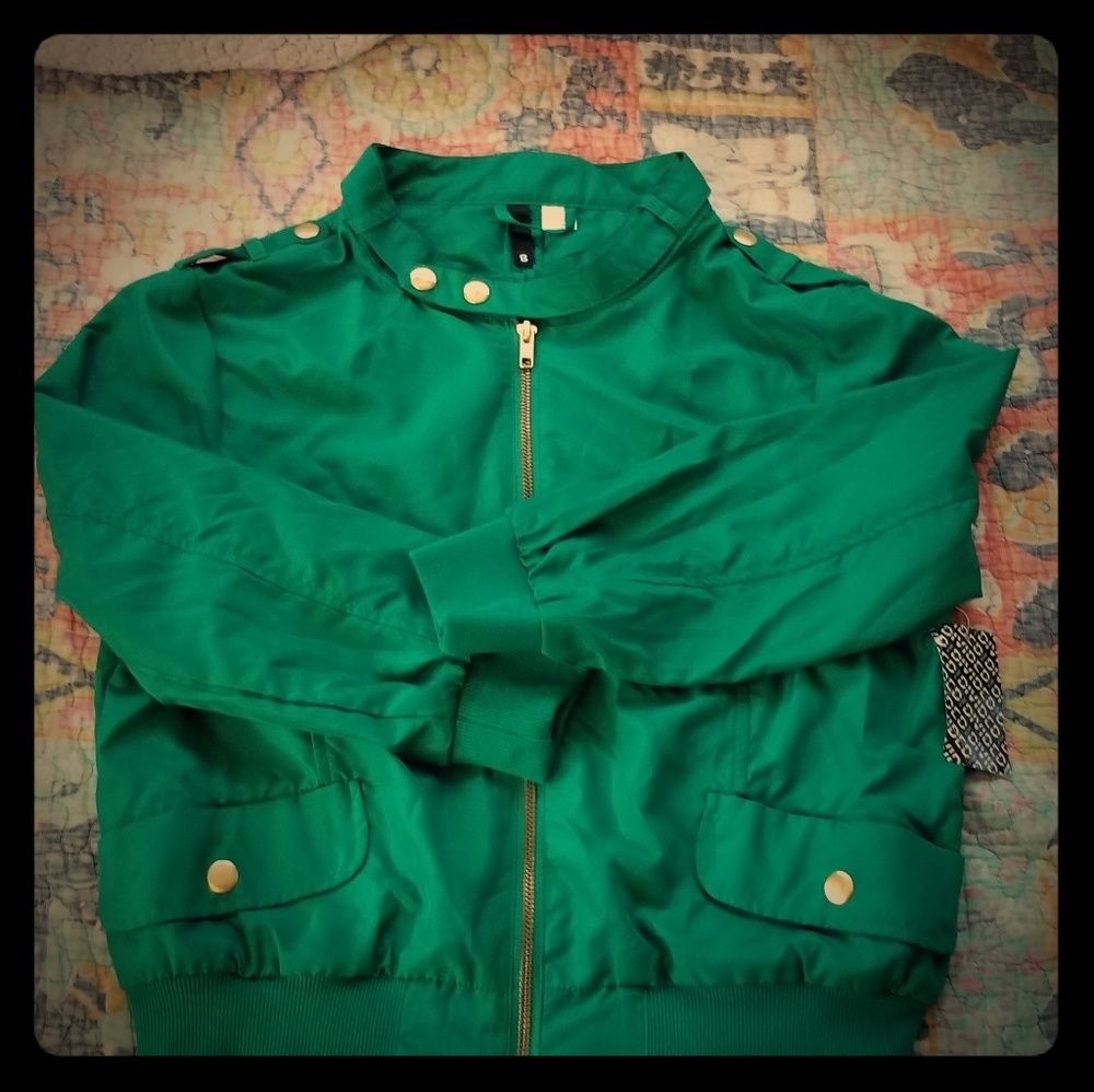 Green H&M jacket